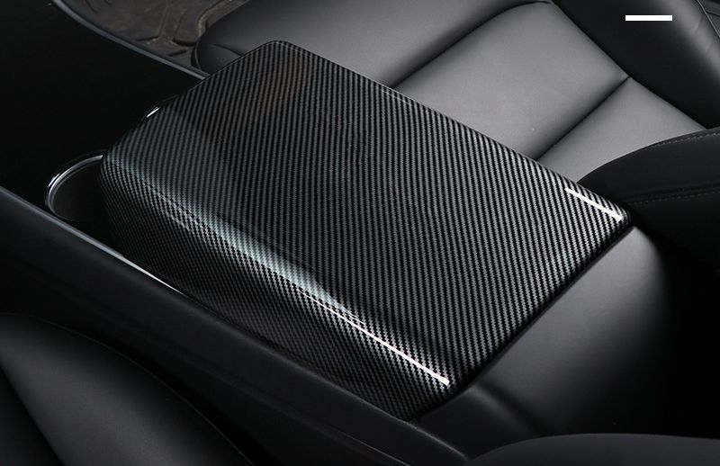 ABS Armrest Cover for Tesla Model 3 / Model Y - Gloss Carbon – Tesdrive